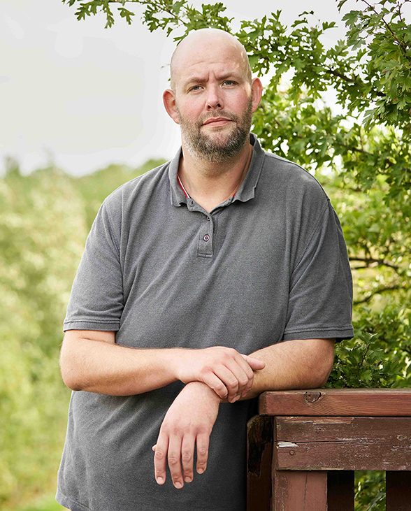 Michael Petersen mora na Dinamarca e vive com obesidade.